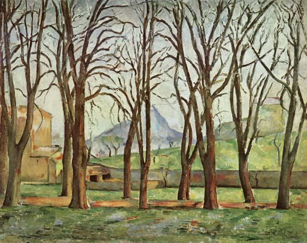 Paul Cezanne Chestnut Trees at the jas de Bouffan china oil painting image